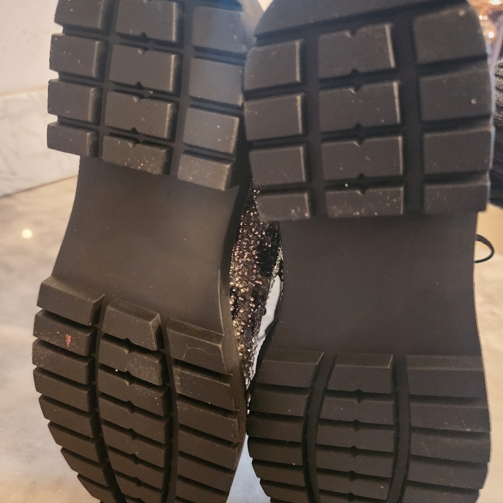 Betsey Johnson Skull Combat Boots 7.5 - Picture 5 of 5